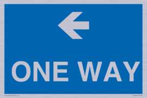 MA6209: One way with left directional arrow