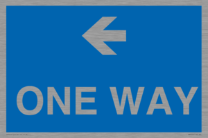 MA6209: One way with left directional arrow