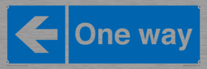 MA6209: One way with left directional arrow