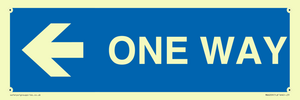 MA6209: One way with left directional arrow