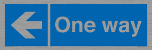 MA6209: One way with left directional arrow