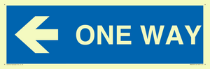 MA6209: One way with left directional arrow