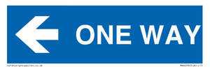 MA6209: One way with left directional arrow