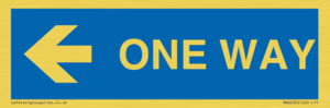 MA6209: One way with left directional arrow