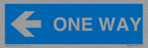 MA6209: One way with left directional arrow