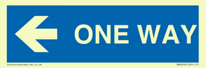 MA6209: One way with left directional arrow