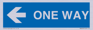 MA6209: One way with left directional arrow