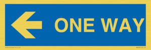 MA6209: One way with left directional arrow