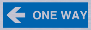 MA6209: One way with left directional arrow