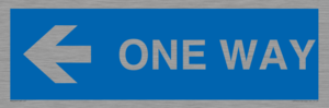 MA6209: One way with left directional arrow