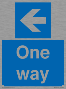 MA6209: One way with left directional arrow