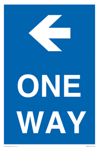 MA6209: One way with left directional arrow