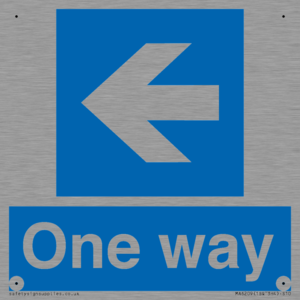 MA6209: One way with left directional arrow