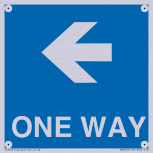 MA6209: One way with left directional arrow