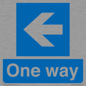 MA6209: One way with left directional arrow