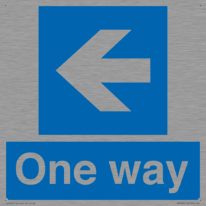 MA6209: One way with left directional arrow