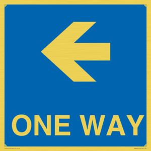 MA6209: One way with left directional arrow