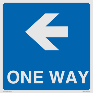 MA6209: One way with left directional arrow