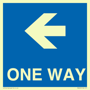 MA6209: One way with left directional arrow
