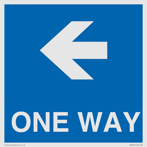 MA6209: One way with left directional arrow
