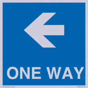 MA6209: One way with left directional arrow