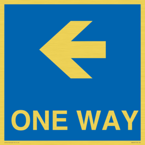 MA6209: One way with left directional arrow
