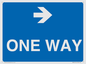 MA6210: One way with right directional arrow