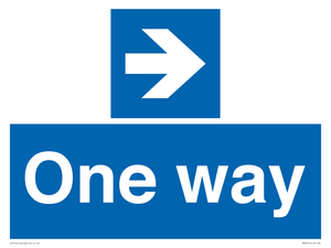 MA6210: One way with right directional arrow