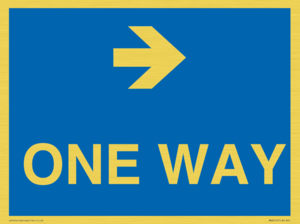 MA6210: One way with right directional arrow