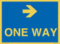 MA6210: One way with right directional arrow