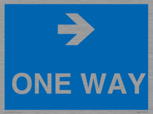 MA6210: One way with right directional arrow