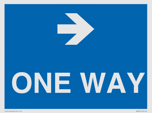MA6210: One way with right directional arrow