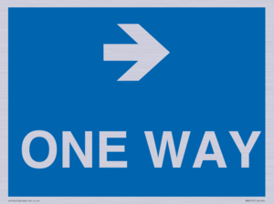 MA6210: One way with right directional arrow