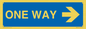 MA6210: One way with right directional arrow