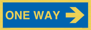 MA6210: One way with right directional arrow