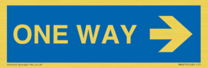 MA6210: One way with right directional arrow