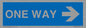 MA6210: One way with right directional arrow