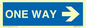 MA6210: One way with right directional arrow