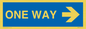 MA6210: One way with right directional arrow