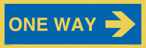 MA6210: One way with right directional arrow