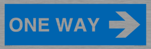 MA6210: One way with right directional arrow