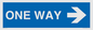 MA6210: One way with right directional arrow