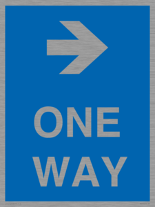 MA6210: One way with right directional arrow