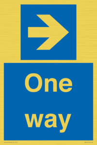 MA6210: One way with right directional arrow