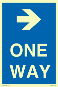 MA6210: One way with right directional arrow