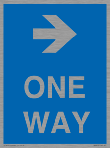 MA6210: One way with right directional arrow