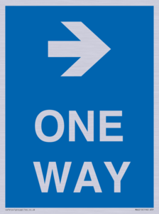 MA6210: One way with right directional arrow