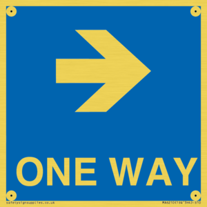 MA6210: One way with right directional arrow