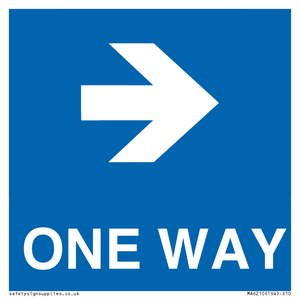MA6210: One way with right directional arrow