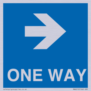 MA6210: One way with right directional arrow